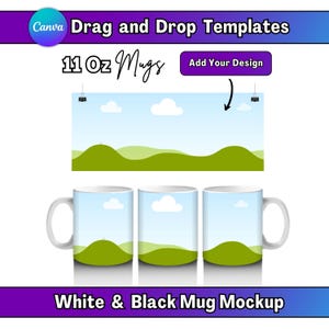 11 oz Mug Mockup Canva Drag and Drop Mug Mockup 11 Oz White Mug Mockup 11oz Black Mug Mockup Canva Mug Mockup 11oz Canva Mockup 3 Mug Mockup