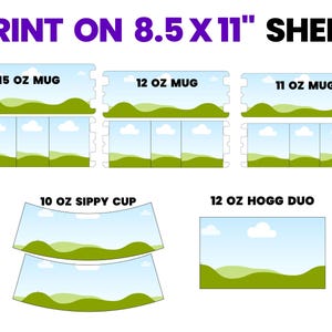 Custom Canva Frames Sublimation Tumbler Wrap Tumbler Wrap SVG