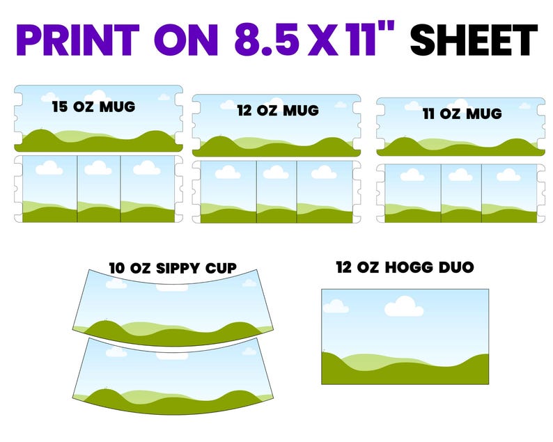 Custom Canva Frames Sublimation Tumbler Wrap Tumbler Wrap SVG