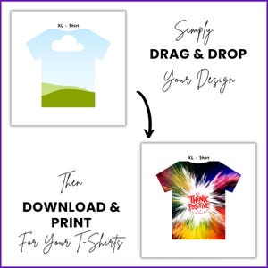 9 Size All Over T-shirt Template Canva All Over T-shirt Sublimation Blank Template