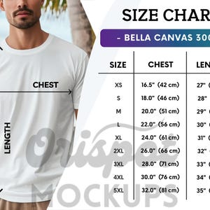 42 Colors Bella Canvas 3001 Mockup Bundle Men Bella Canvas Mockup Bundle