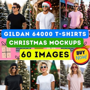 Gildan 64000 Mockup Bundle Christmas Tshirt Mockup Bundle Gildan Mockup Bundle Christmas Mockup Bundle Gildan 64000 Mock Up Wholeshop Bundle