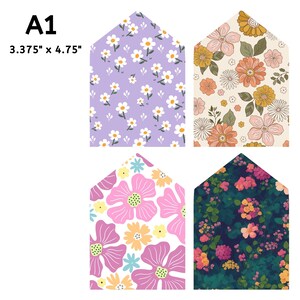 24 Envelope Liner Template Bundle Canva Envelope Liner Template DIY Envelope Template