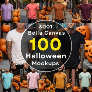 Halloween Mockup Bella Canvas 3001 Mockup Bundle Fall Mockup Bundle Halloween Mockup Bundle Men Mockup Bundle Bella Canvas 3001 Mockup Offer
