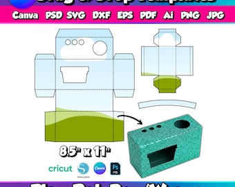 Play-Doh Box Vorlage Canva Aktivitätsbox Wrap Vorlage Party Box Vorlage Partybevorzugung Vorlage Kinderaktivität Vorlage Druckbare Vorlage