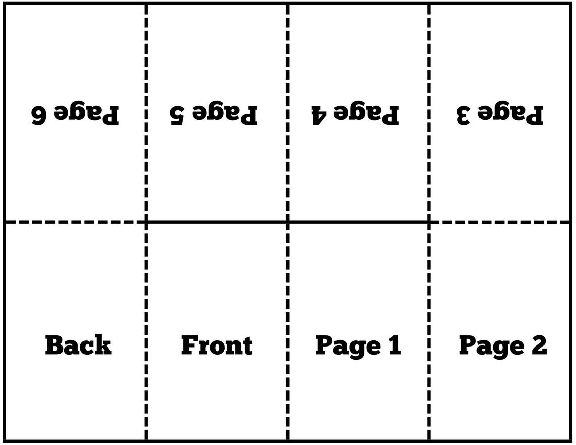 Mini Book Template Editable Canva Booklet Template DIY Coloring Book ...