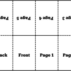 Mini Book Template Editable Canva Booklet Template DIY Coloring Book