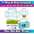 Play-Doh Box Template Canva Activity Box Wrap Template Party Box Template Party Favor Template Kids Activity Template Printable Template
