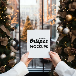 Christmas Greeting Cards Mockup Blank Card Mockup Winter Card Mockup 5x7 Card Mockup Boho Card Mockup Card Mockup Bundle Stationery Mockup