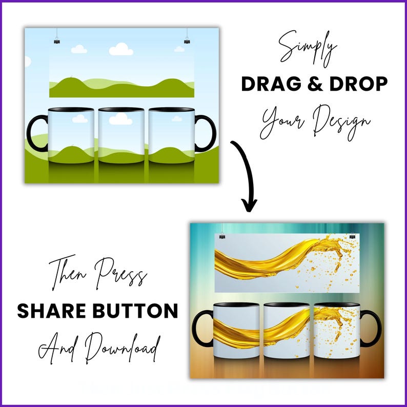 11 oz Mug Mockup Canva Drag and Drop Mug Mockup 11 Oz White Mug Mockup