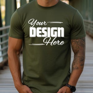 42 Colors Bella Canvas 3001 Mockup Bundle Men Bella Canvas Mockup Bundle