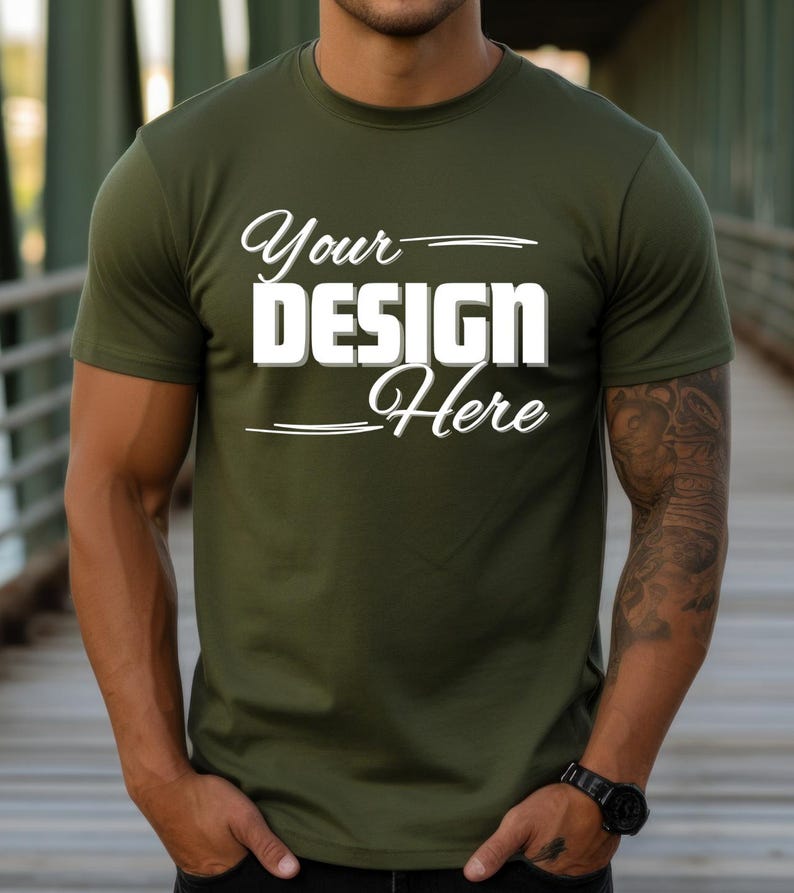 42 Colors Bella Canvas 3001 Mockup Bundle Men Bella Canvas Mockup Bundle