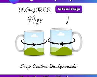11 oz 15 oz Rotating Mug Mockup Canva Video Mockup Canva Frames Mockup Boho Mug Mockup Animated Mug Mockup Coffee Mug Blank Mug Video Mockup