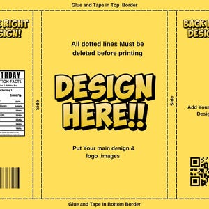 DIY Party Favor Canva Drag And Drop Printable Label Template