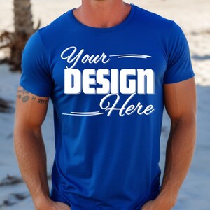 42 Colors Bella Canvas 3001 Mockup Bundle Men Bella Canvas Mockup Bundle
