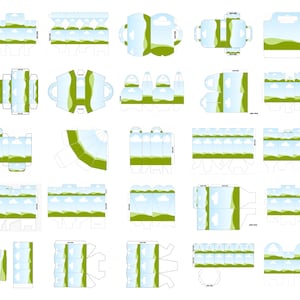 Party Favor Template Bundle Printable Kids Favors