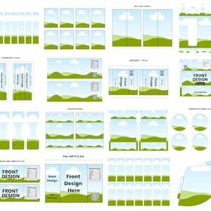 Party Favor Template Bundle Printable Kids Favors