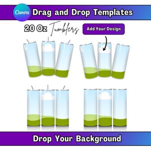 Canva 20 Oz Skinny Tumbler Mockup Bundle 20Oz Tumbler Mockup Bundle