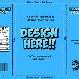 DIY Party Favor Canva Drag And Drop Printable Label Template
