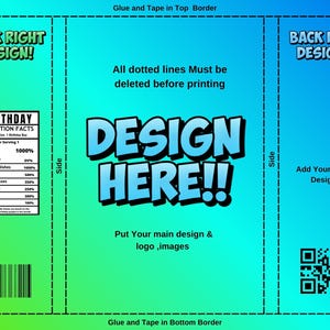 DIY Party Favor Canva Drag And Drop Printable Label Template