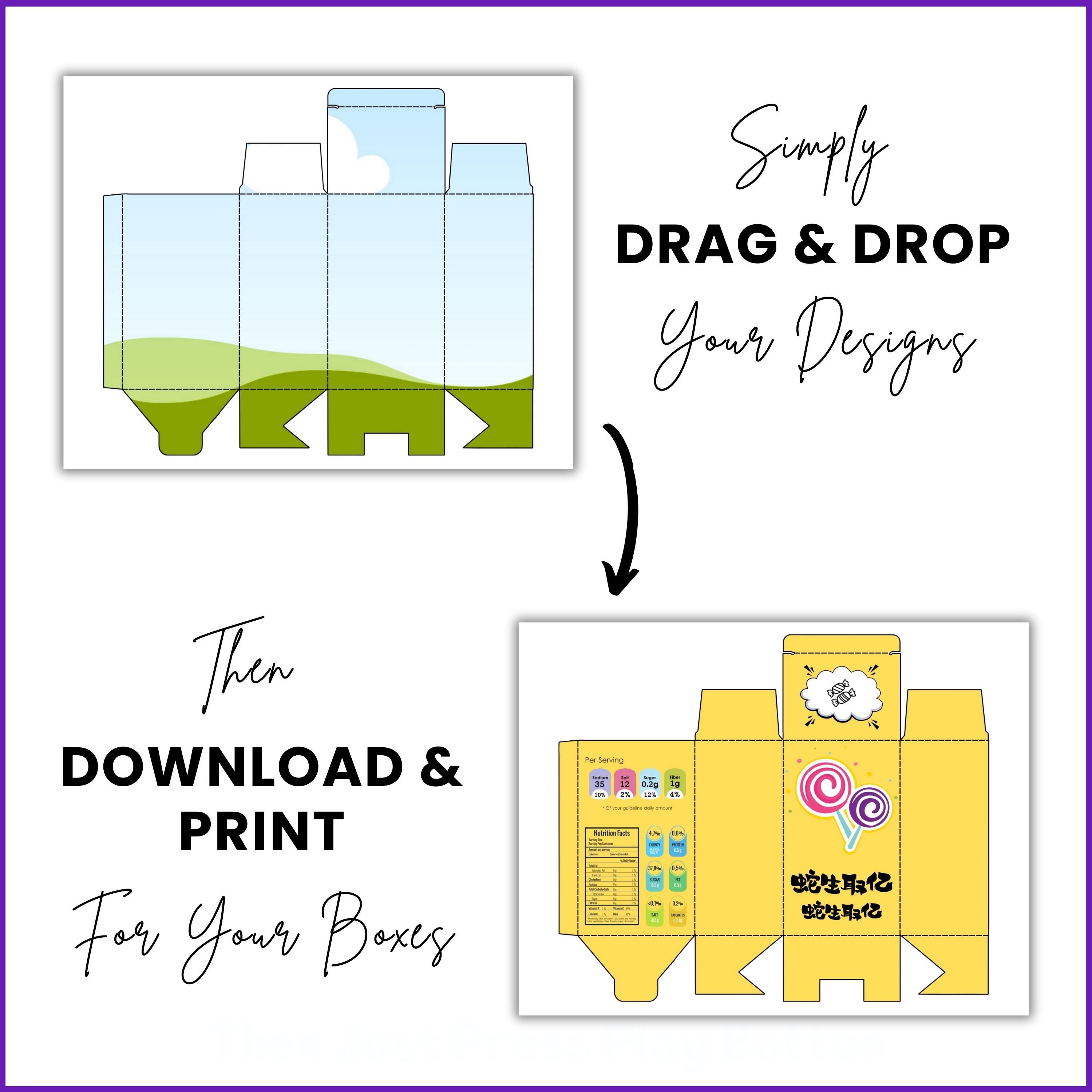 Blind Box Template Blindbox Treat Box Favor Box SVG Gift Box DIY Box ...