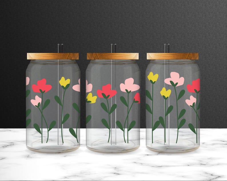 Clear Glass Can Mockup Bundle Canva 16 Oz Libbey Glass Can Mockup Animated Mockup