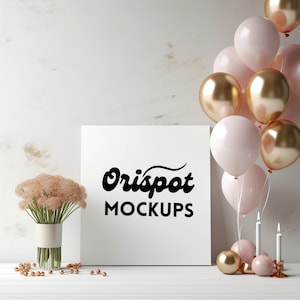 5x7 Birthday Card Mockup, Birthday Invitation Mockup, Thank You Card Mockup, Mockup For Birthday Card, Boho Card Mockup, Digital Mockup