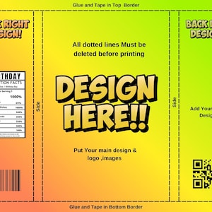 DIY Party Favor Canva Drag And Drop Printable Label Template