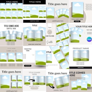 250 Canva Device Mockup Bundle Phone Laptop Book Digital Templates
