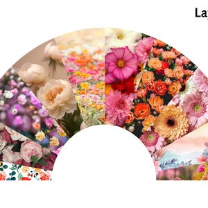 Hand Fan Template Folding Fan Template Sublimation Fan