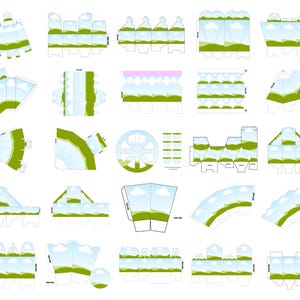 Party Favor Template Bundle Printable Kids Favors