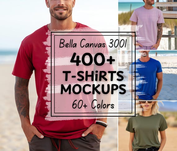 60+ Colors Bella Canvas 3001 Mockup Mega Bundle Mockup Men and Women Bella Canvas 3001 Mockup Bundle All Colors Entire Shop Bundle Mockup