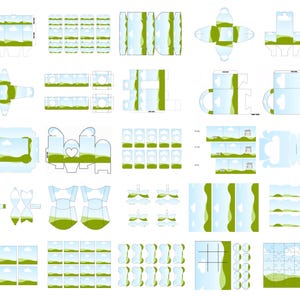 Party Favor Template Bundle Printable Kids Favors