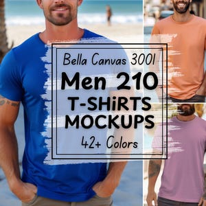42 colori Bella Canvas 3001 Mockup Bundle Uomo Bella Canvas Mockup Bundle Intero Negozio Mockup Bundle Bella Canvas 3001 Uomo Tshirt Mockup Bundle