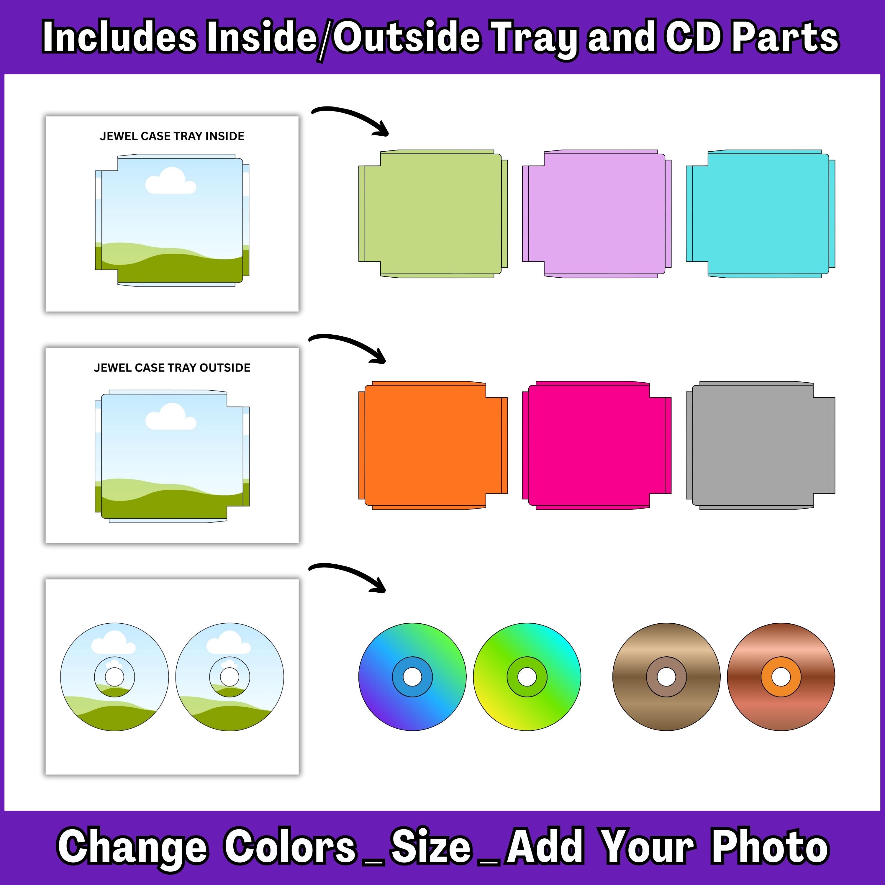 Custom CD Keychain Template Editable Mini Album Keychain CD Cover ...