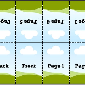 Mini Book Template Editable Canva Booklet Template DIY Coloring Book