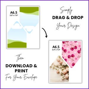 24 Envelope Liner Template Bundle Canva Envelope Liner Template DIY Envelope Template
