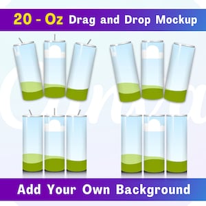 Canva 20 Oz Skinny Tumbler Mockup Bundle 20Oz Tumbler Mockup Bundle Customizable Tumbler Mockup Canva Tumbler Mockup Skinny Tumbler Mockup