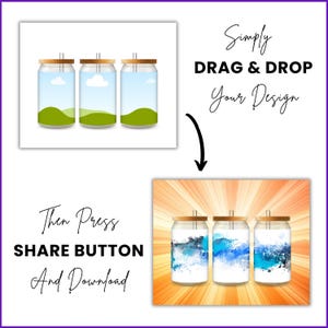 Clear Glass Can Mockup Bundle Canva 16 Oz Libbey Glass Can Mockup