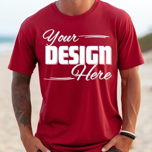 42 Colors Bella Canvas 3001 Mockup Bundle Men Bella Canvas Mockup Bundle