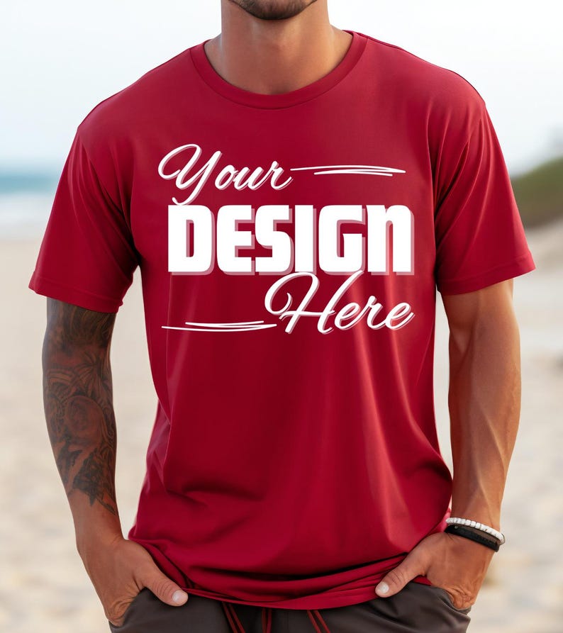 42 Colors Bella Canvas 3001 Mockup Bundle Men Bella Canvas Mockup Bundle