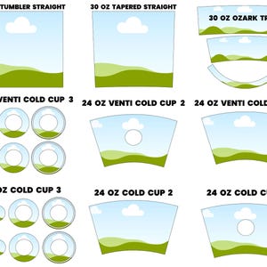 Custom Canva Frames Sublimation Tumbler Wrap Tumbler Wrap SVG