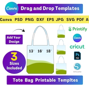 Überall Tragetaschen Vorlagen Canva AOP Tragetasche Vorlagen Tragetaschen SVG Sublimation Einkaufstasche Vorlage Boho Tasche Vorlage Canvas-Einkaufstasche