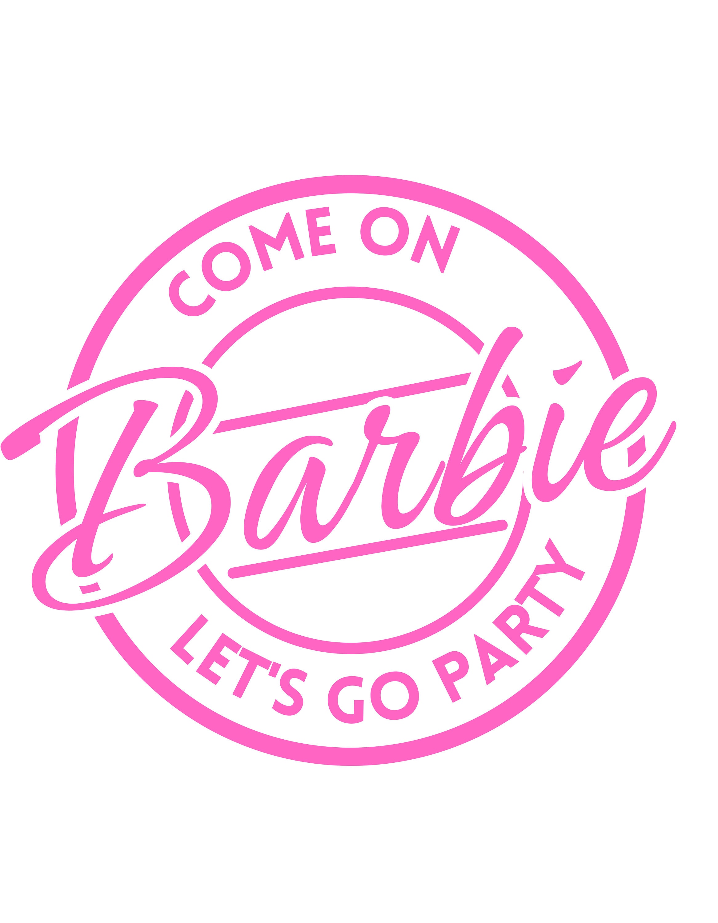 Come on Barbie Lets Go Party // Graphic 2 // Downloadable // Etsy UK