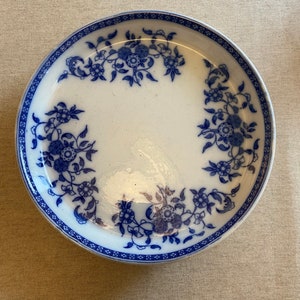 Vintage Wedgwood &#39;Indiana&#39; Blue and White serving plate, cake plate, fruit bowl, decorative dish