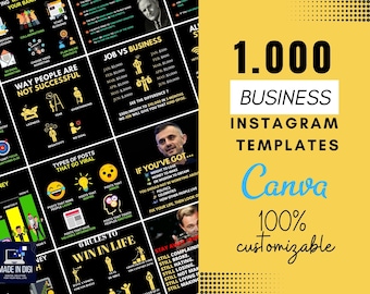 Instagram templates for Canva - Fully customizable - Multiple Business Niche - Infographic - Instagram Post Canva - Business Coaching Niche