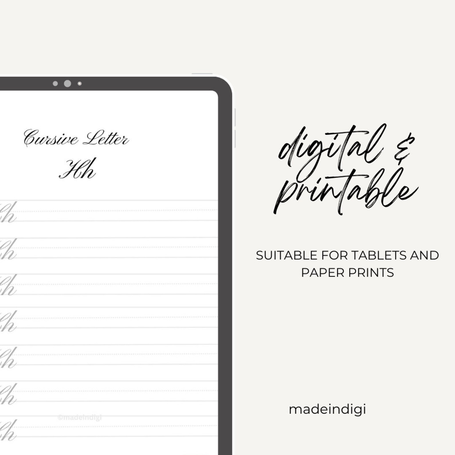 Copperplate Calligraphy Practice Sheets Digital Worksheets Guide sheets ...