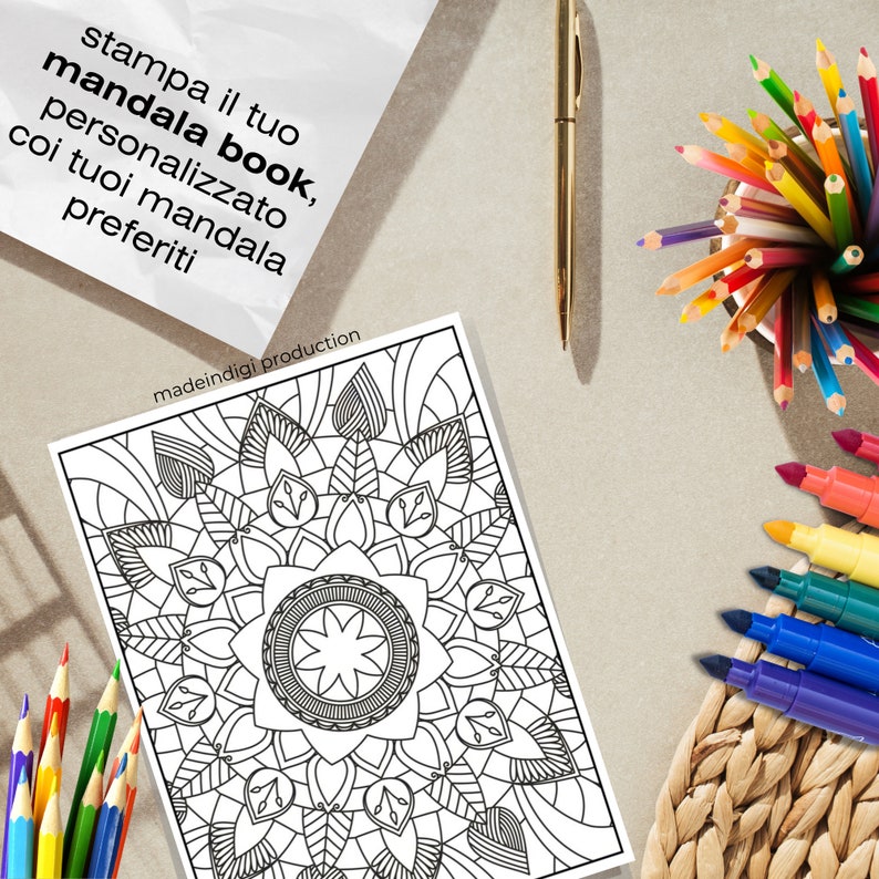 Libro Mandala Da Colorare Per Adulti - 30 Disegni Originali, Carta Spessa A4 | Rilegatura A Spirale, Terapia Antistress - Foto 6