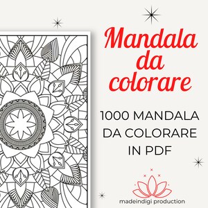 1000 Mandala da colorare | Mandala Therapy | Mandala per adulti | Mandala antistress | Meditazione coi mandala
