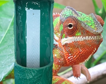 Naymars' Lizard-Alley Cricket Feeder. Durable made in the USA chameleon insect feeder. Natural looking for your reptile enclosure.